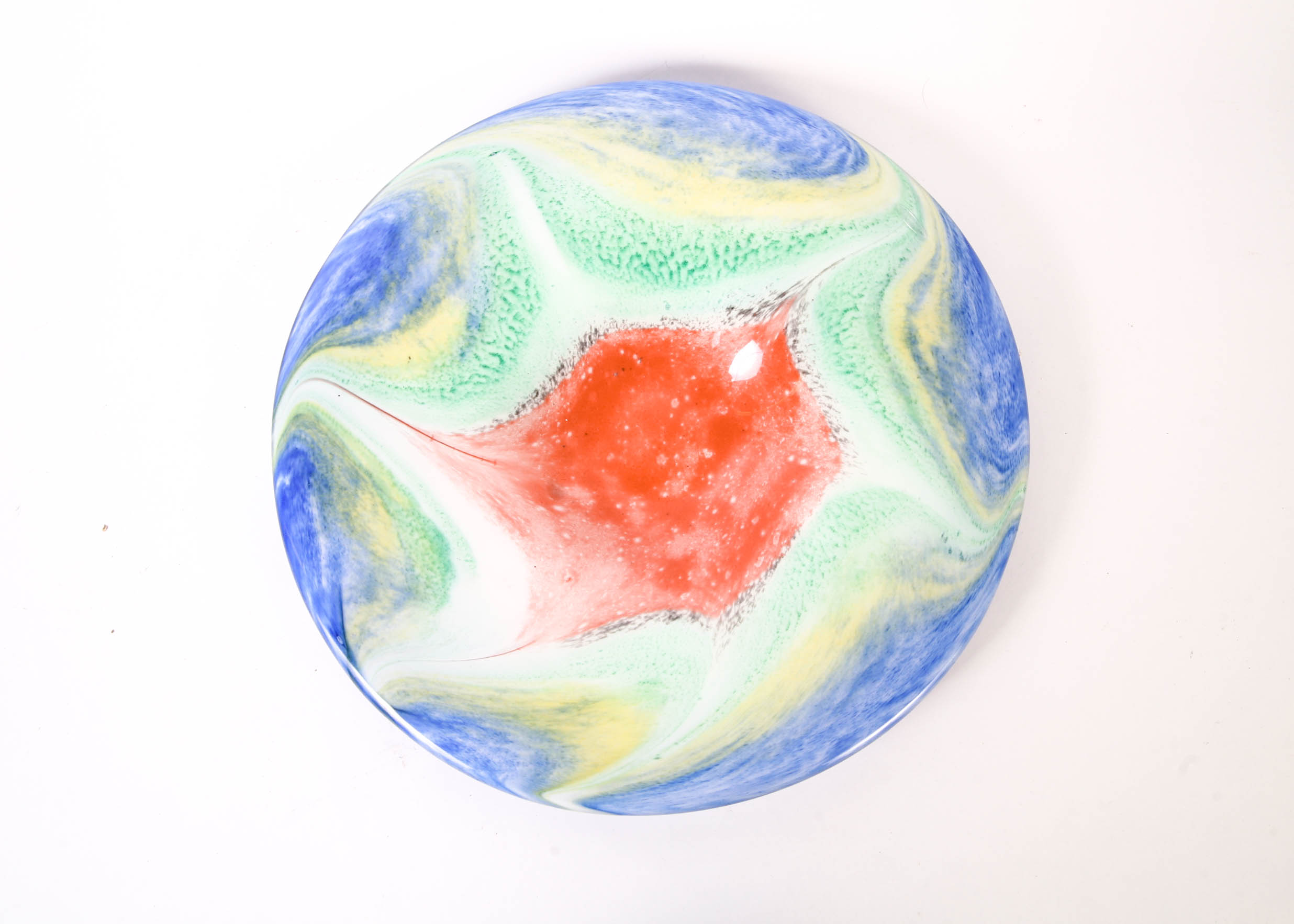 Vintage Murano Glass Shallow Bowl