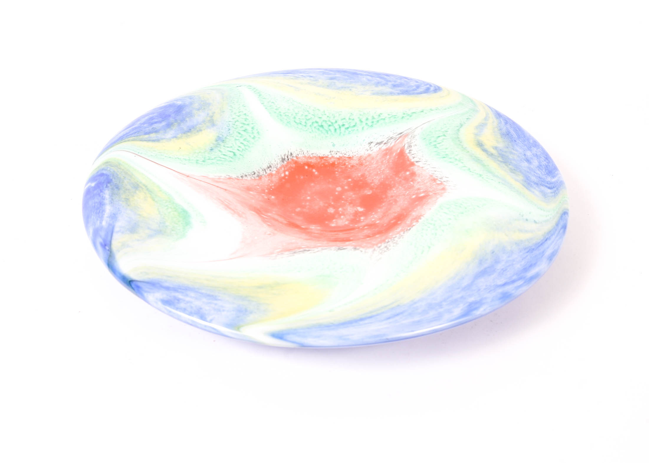 Vintage Murano Glass Shallow Bowl