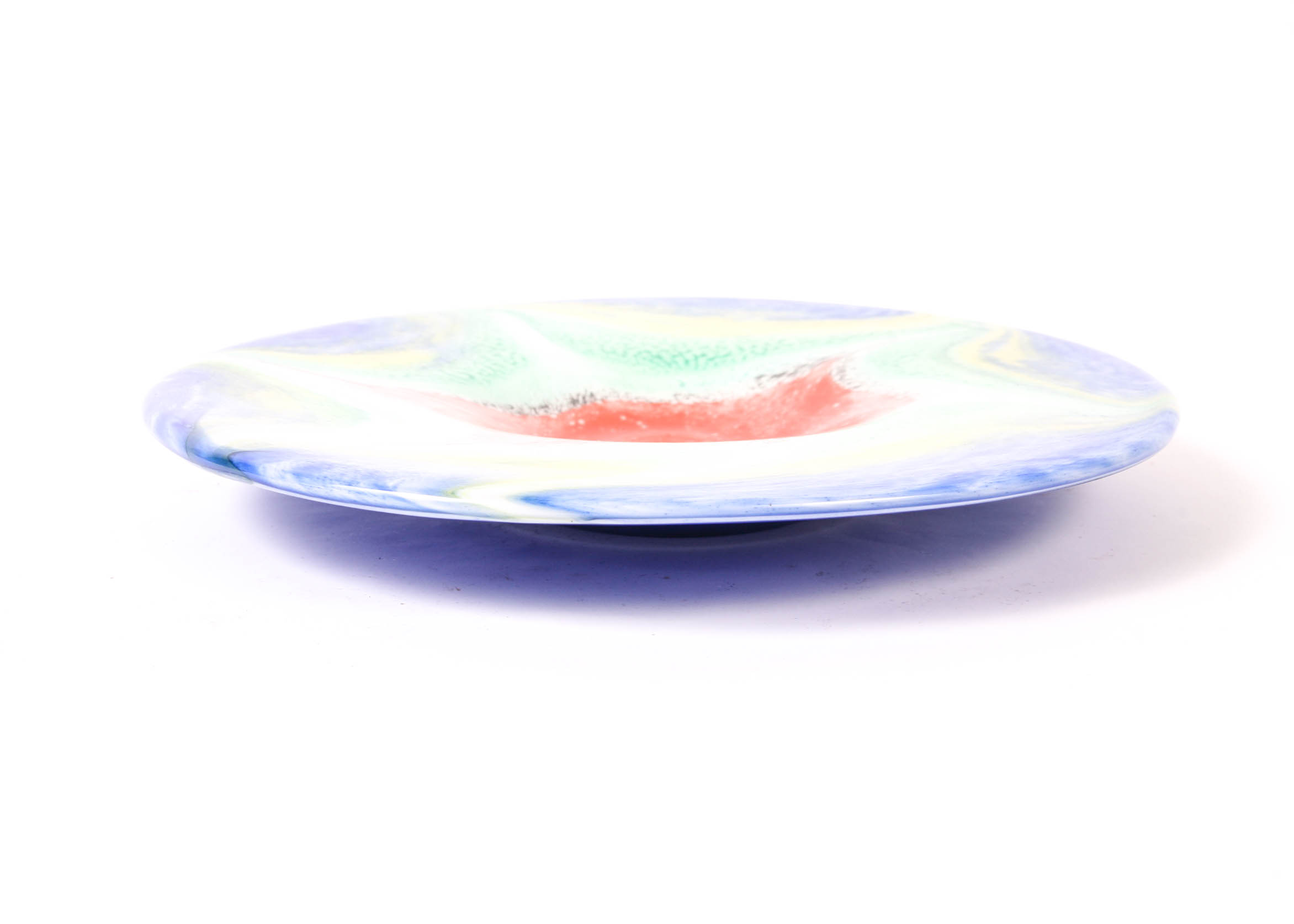 Vintage Murano Glass Shallow Bowl