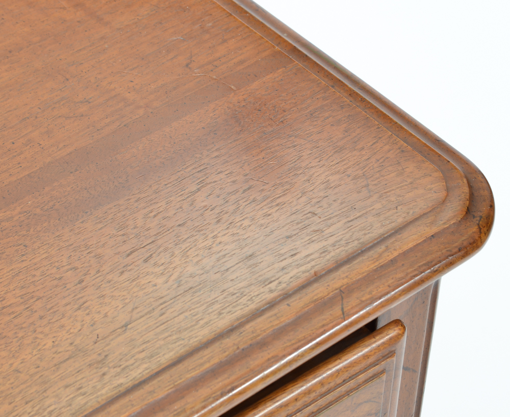 Davis Cabinet Company Walnut Vanity Desk and Swivel Chair