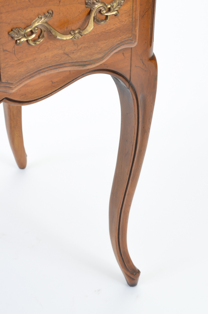 Davis Cabinet Company Walnut Vanity Desk and Swivel Chair