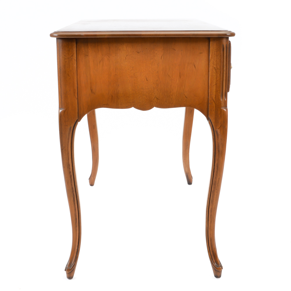 Davis Cabinet Company Walnut Vanity Desk and Swivel Chair