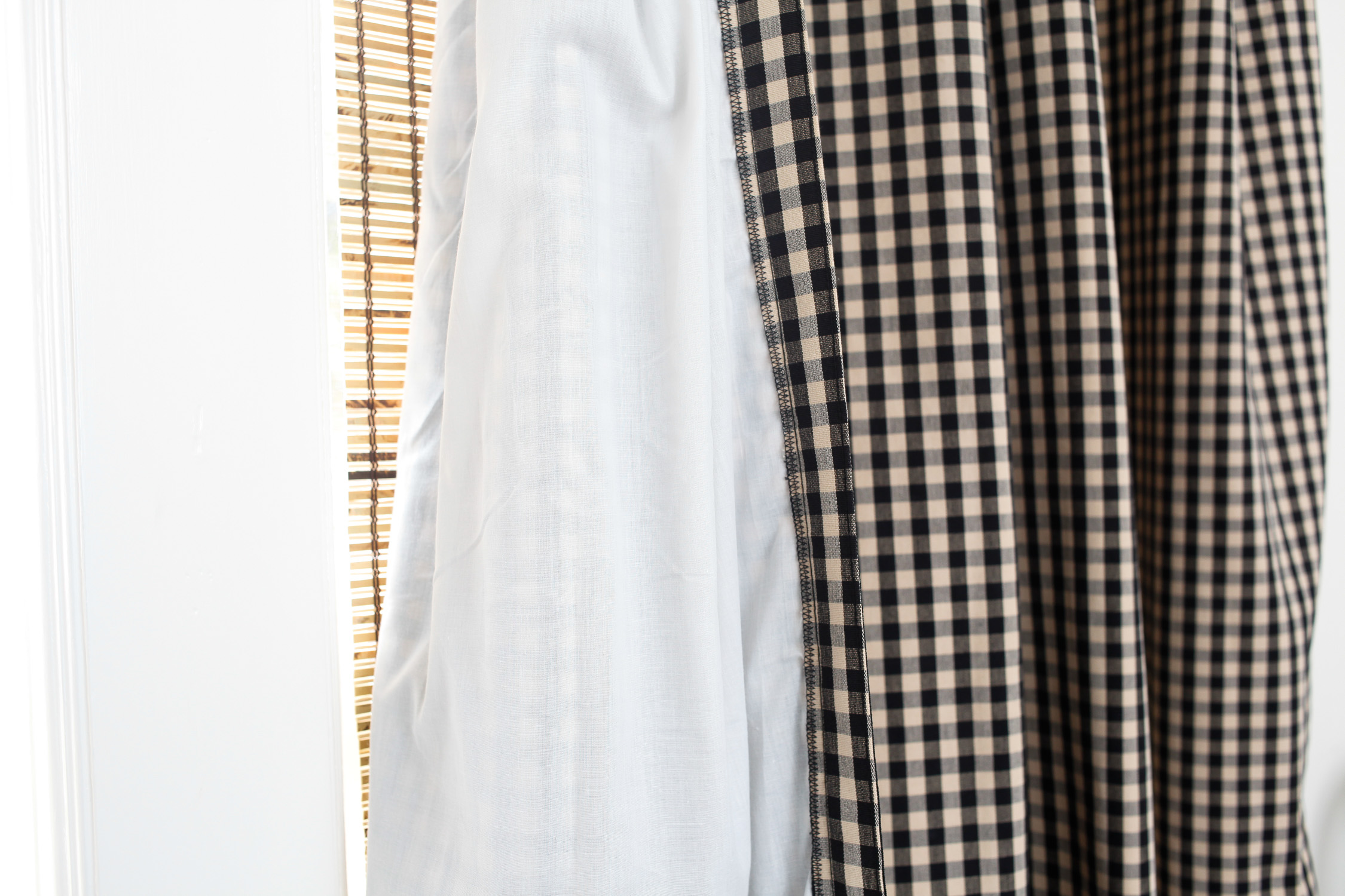 Four Panels of Ballard Designs Curtains