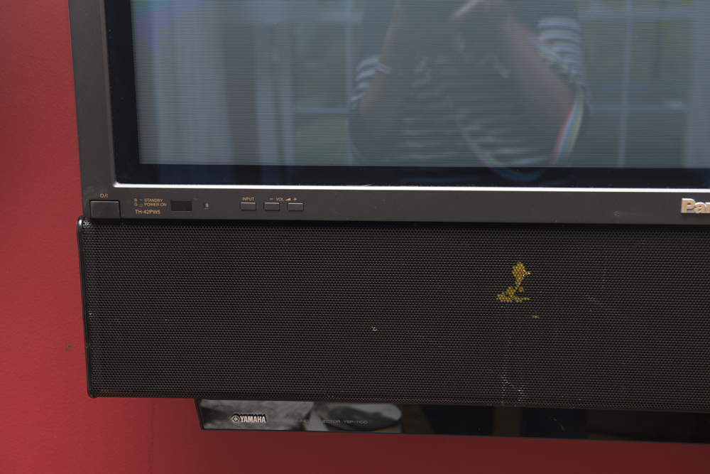 Panasonic Television And Yamaha Soundbar