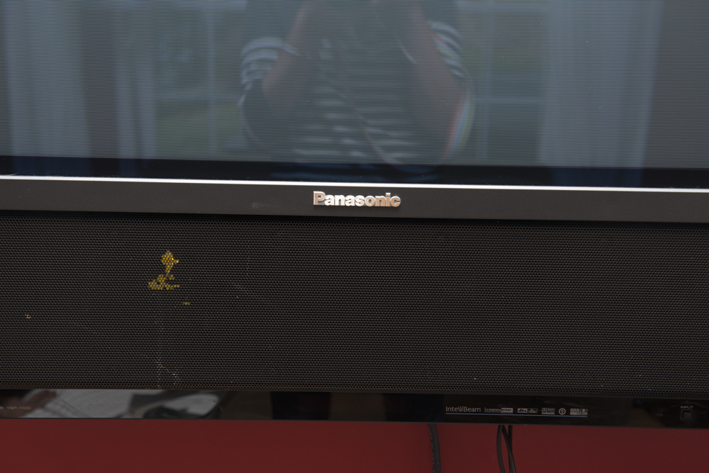 Panasonic Television And Yamaha Soundbar