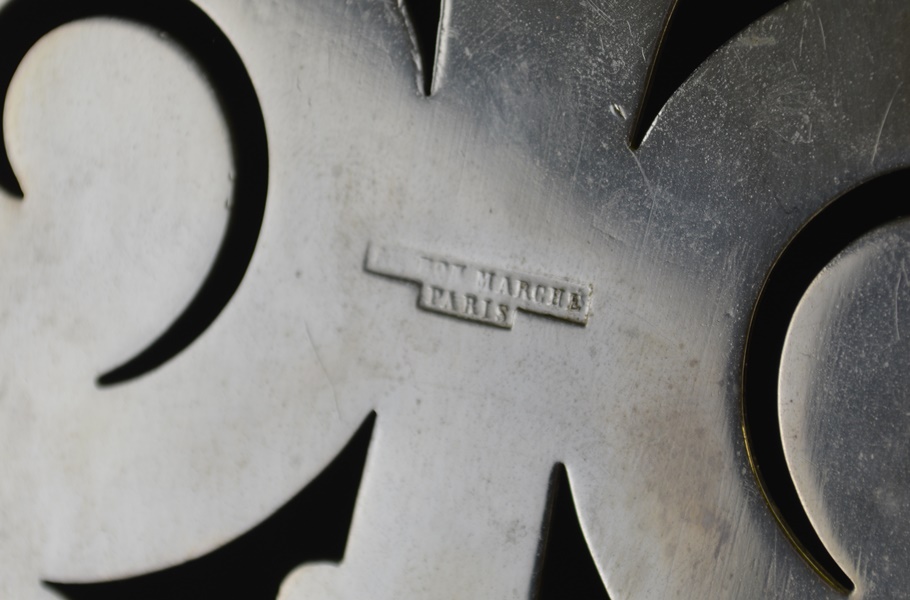 Silver Plated Trumpet Vases Center PIece, Trivets and Silent Butler