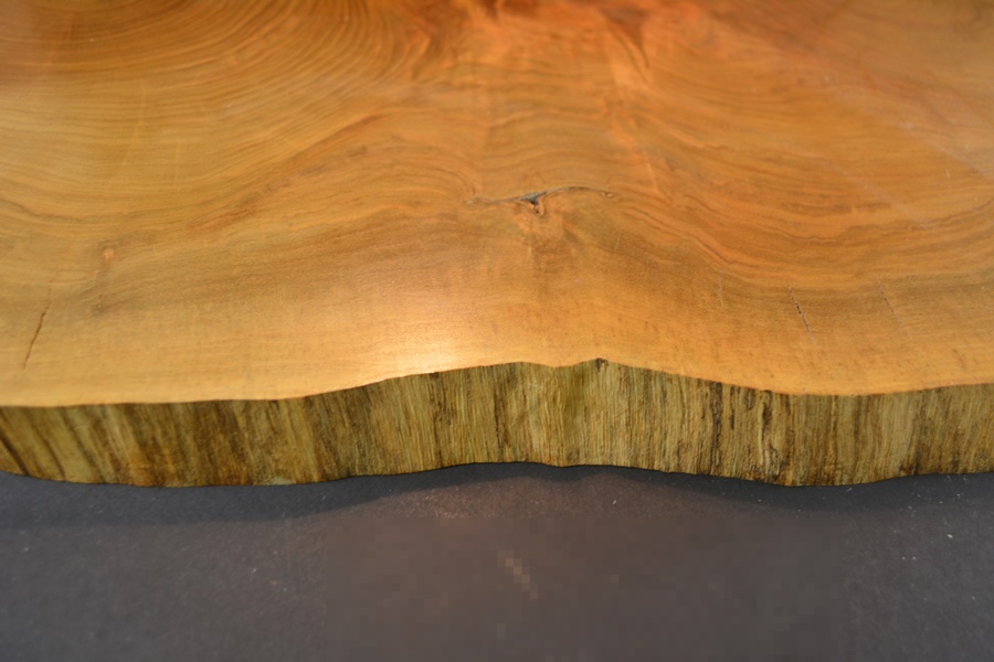 Acrylic Arch Light On A Sliced Walnut Display Slab