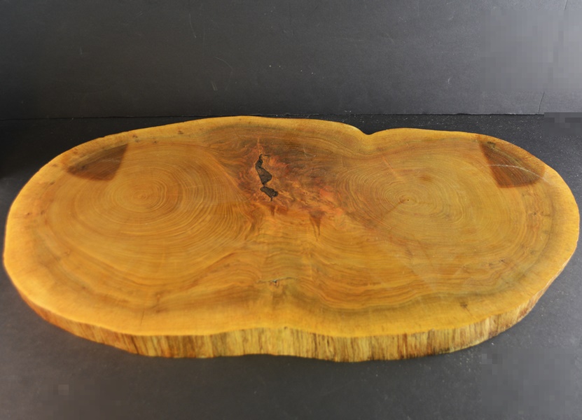 Acrylic Arch Light On A Sliced Walnut Display Slab