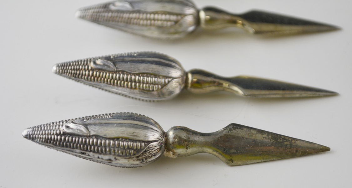 Twenty Four Vintage Sterling Corn-On-The-Cob Spears