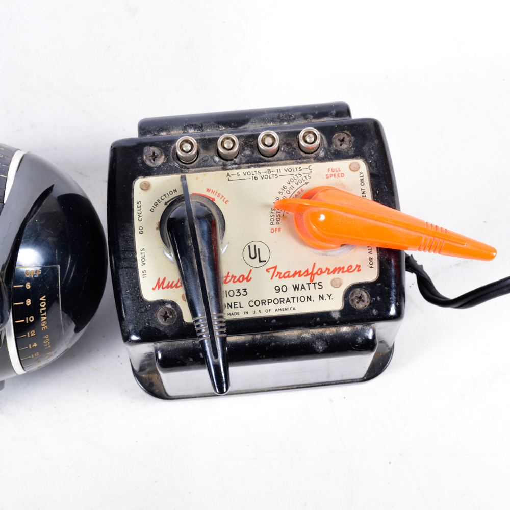 Two Vintage Lionel Train Transformers