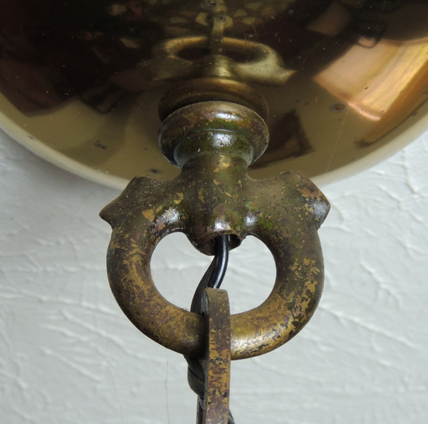 Antique Floral Stained Glass Hanging Lamp