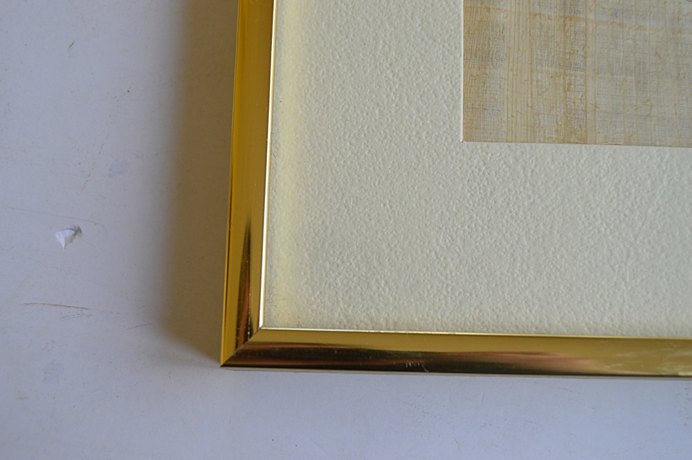 Pair of Signed Egyptian Paintings on Papyrus