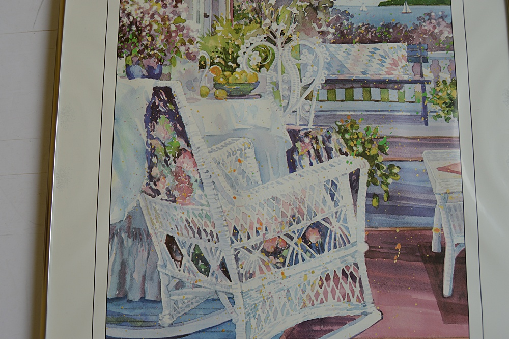 Six Framed Mackinac Island Posters