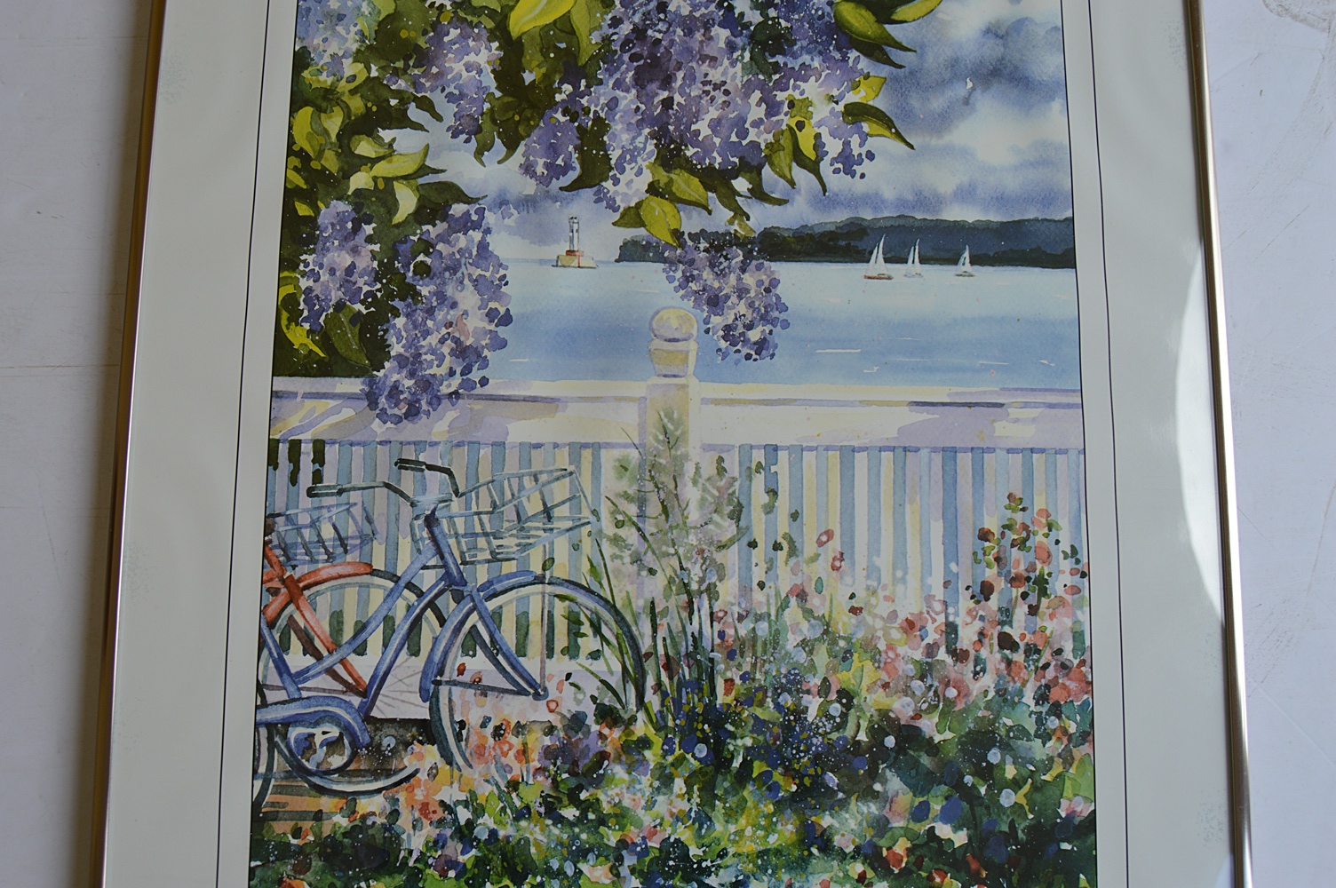 Six Framed Mackinac Island Posters