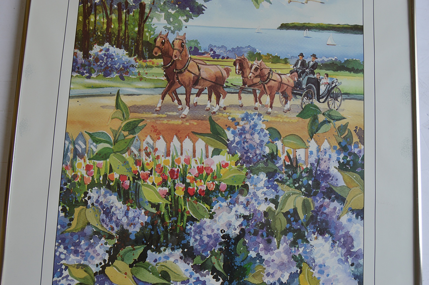 Six Framed Mackinac Island Posters