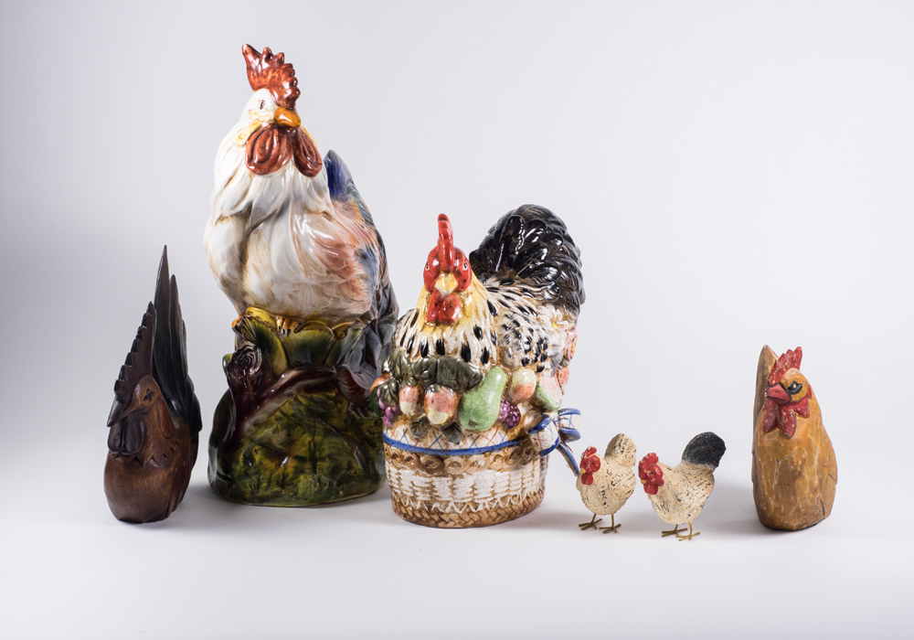 Rooster and Hen Decor