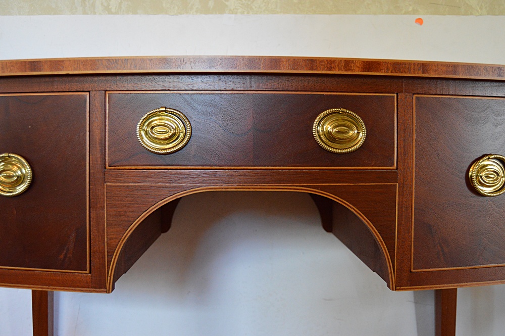 The Bartley Collection Mahogany George III Bowfront Sideboard