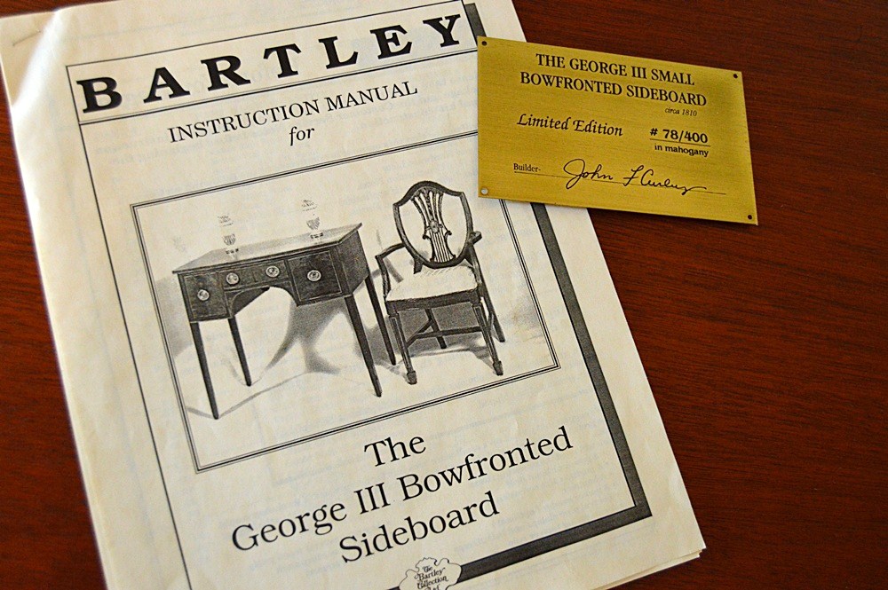 The Bartley Collection Mahogany George III Bowfront Sideboard