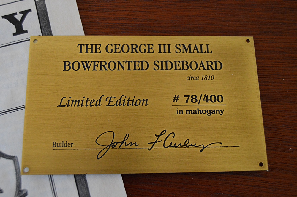 The Bartley Collection Mahogany George III Bowfront Sideboard