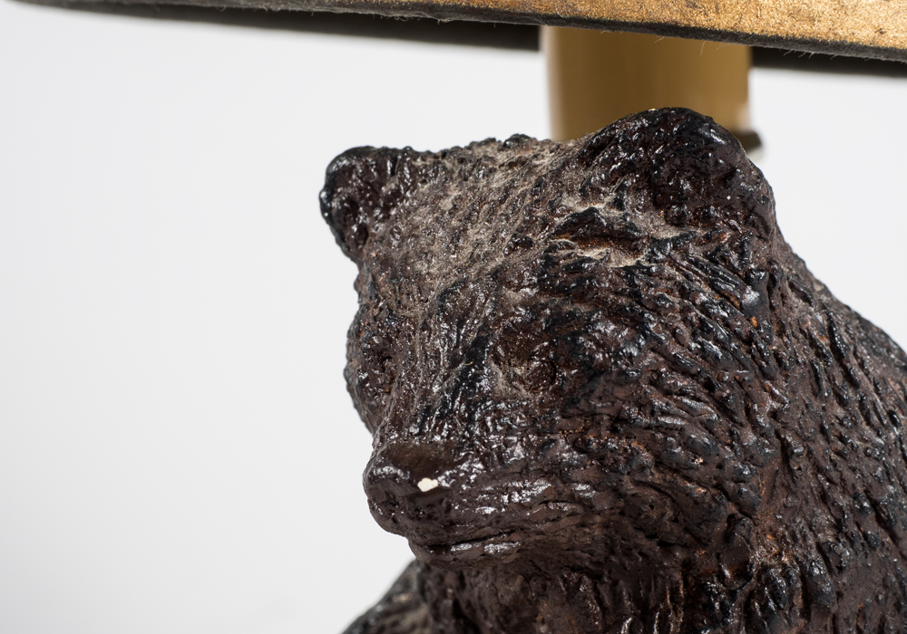 Clock and Bear Home Decor