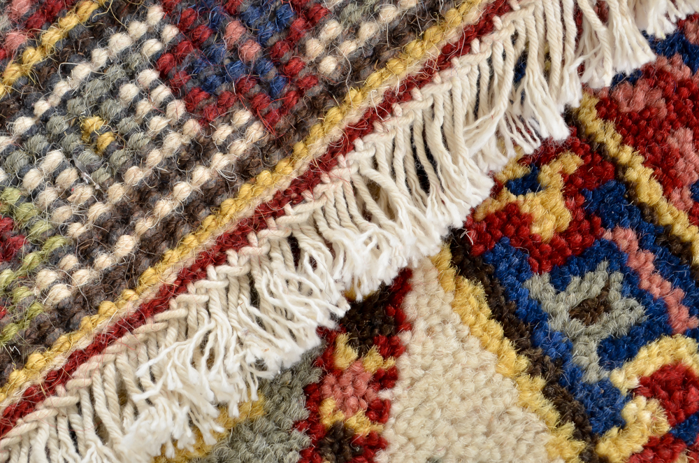 Hand Woven Wool Indian Kazak Style Rug