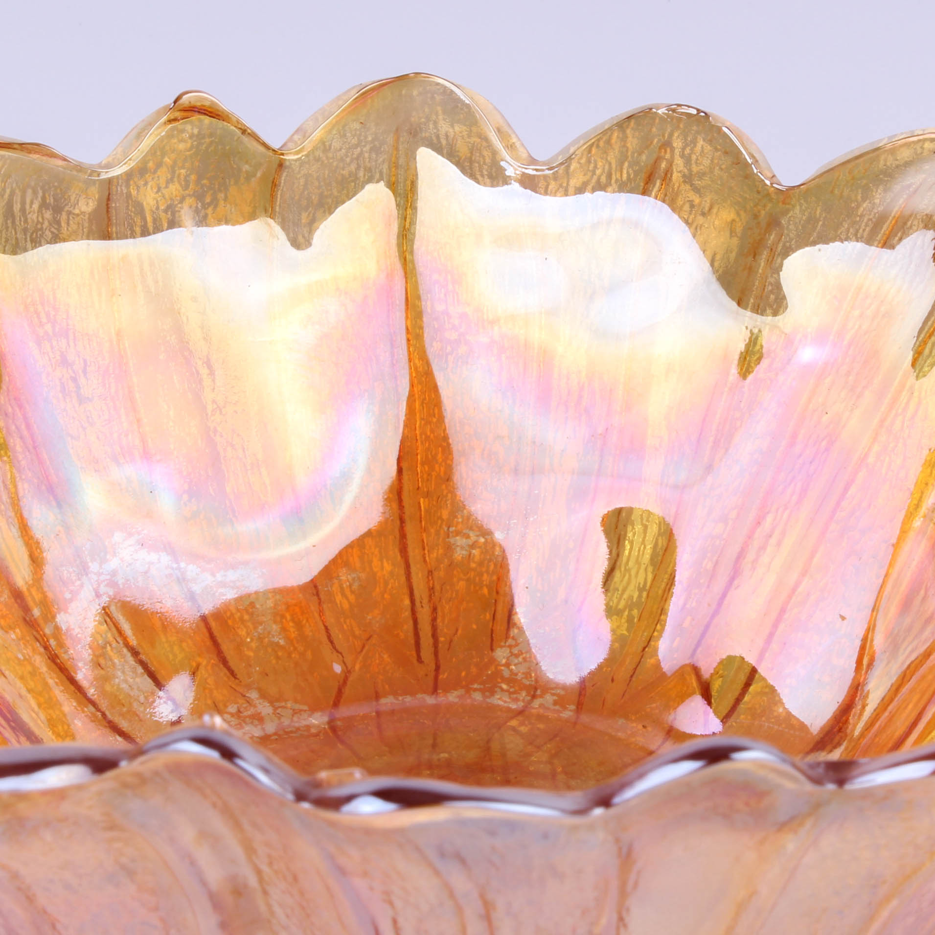 Orange Carnival Glass