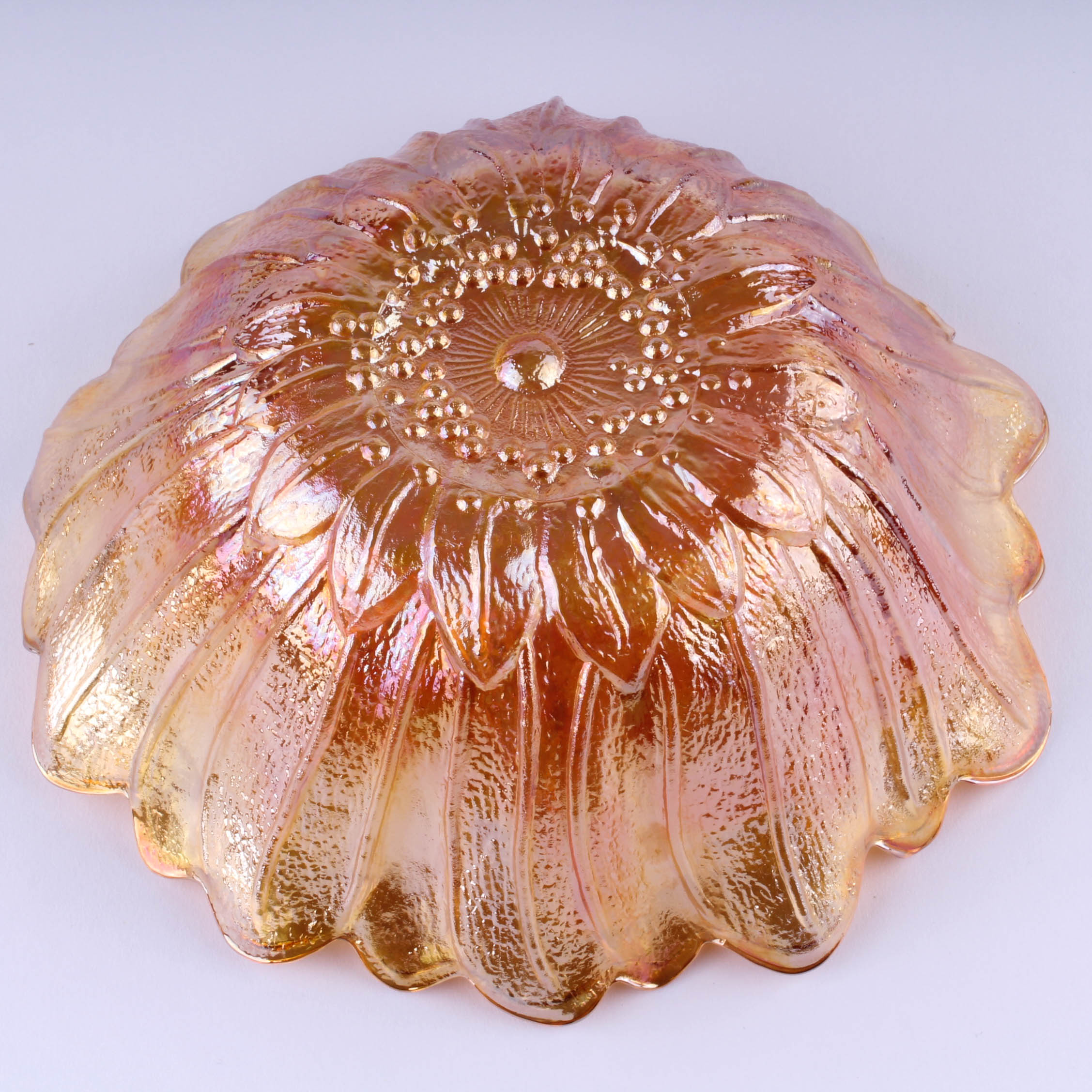 Orange Carnival Glass