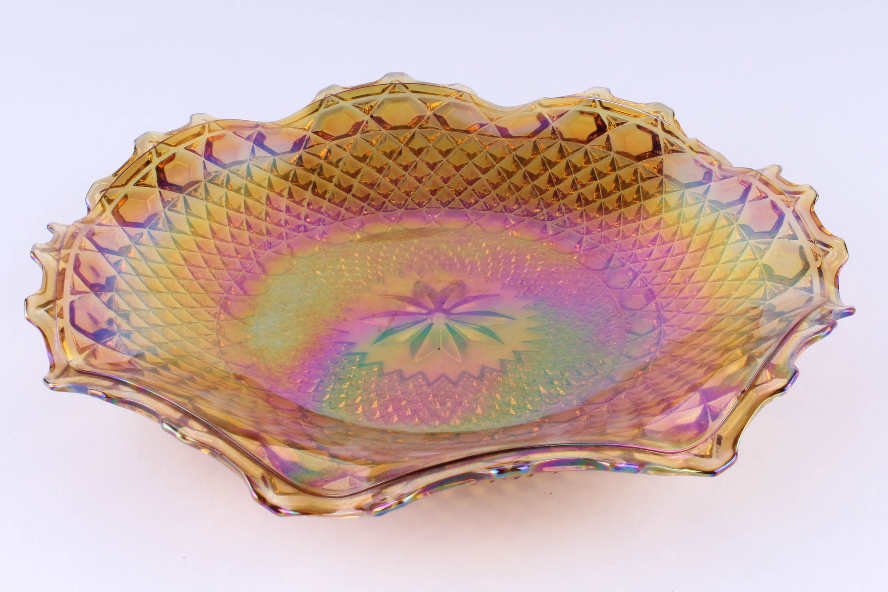 Orange Carnival Glass