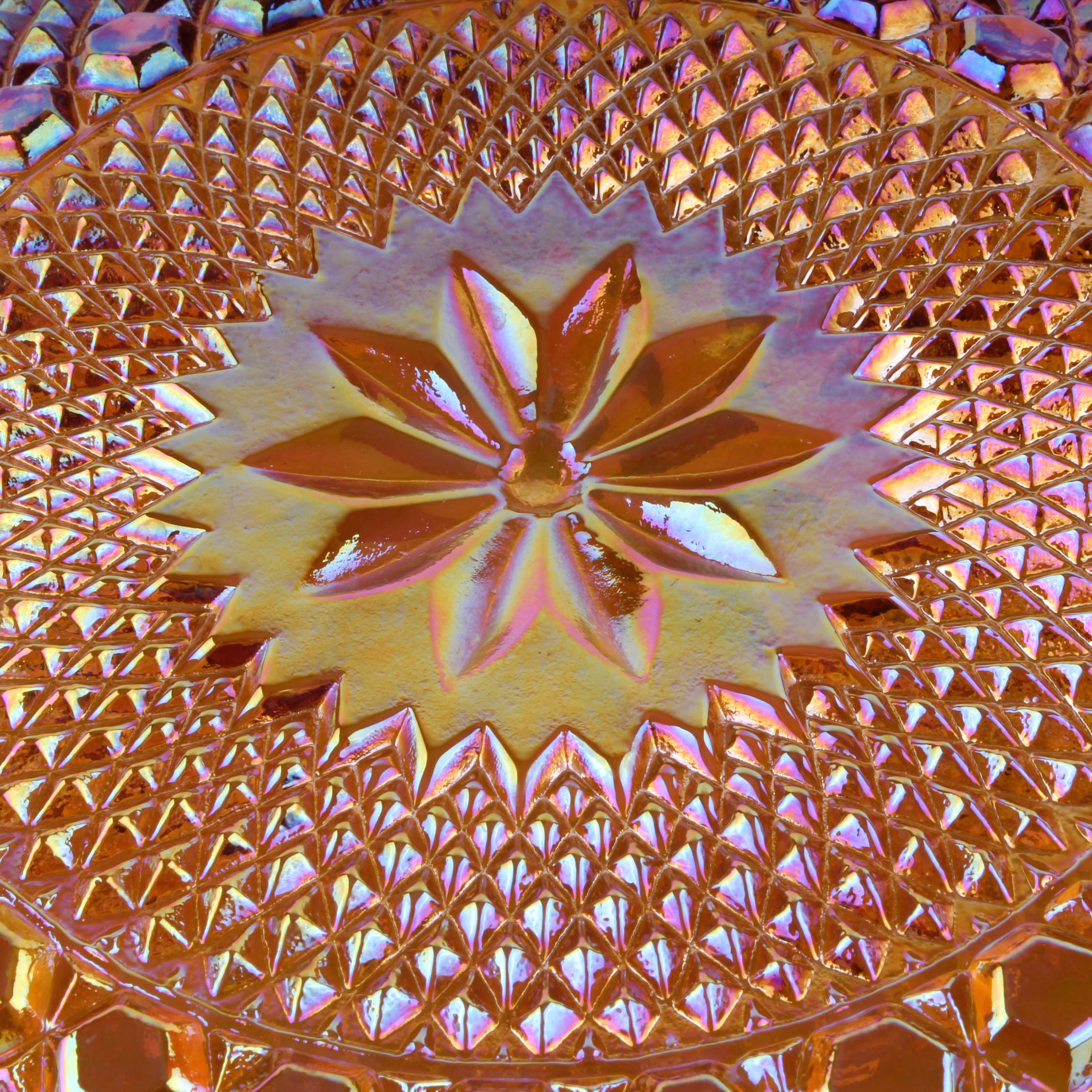 Orange Carnival Glass