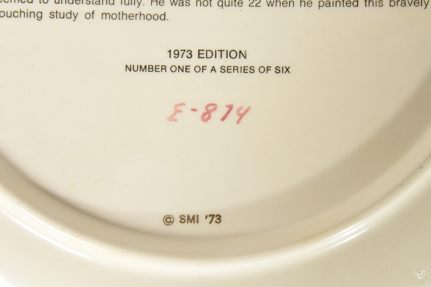 Limited Edition Porcelain Picasso Plate