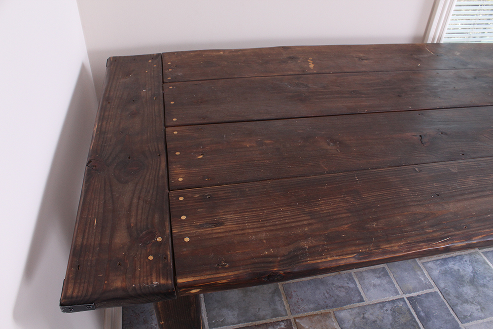 Handmade Tea-Stained Pine Farm Table
