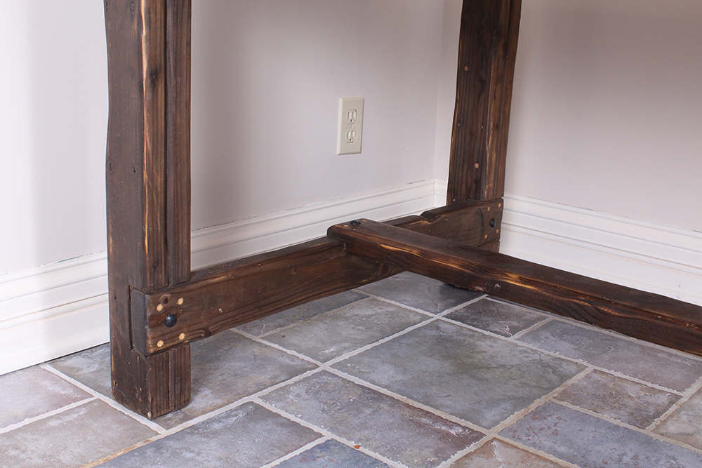 Handmade Tea-Stained Pine Farm Table