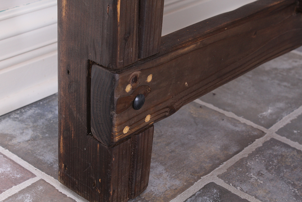 Handmade Tea-Stained Pine Farm Table