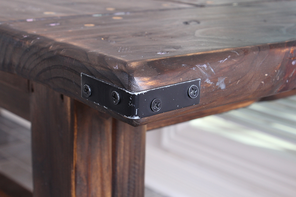 Handmade Tea-Stained Pine Farm Table