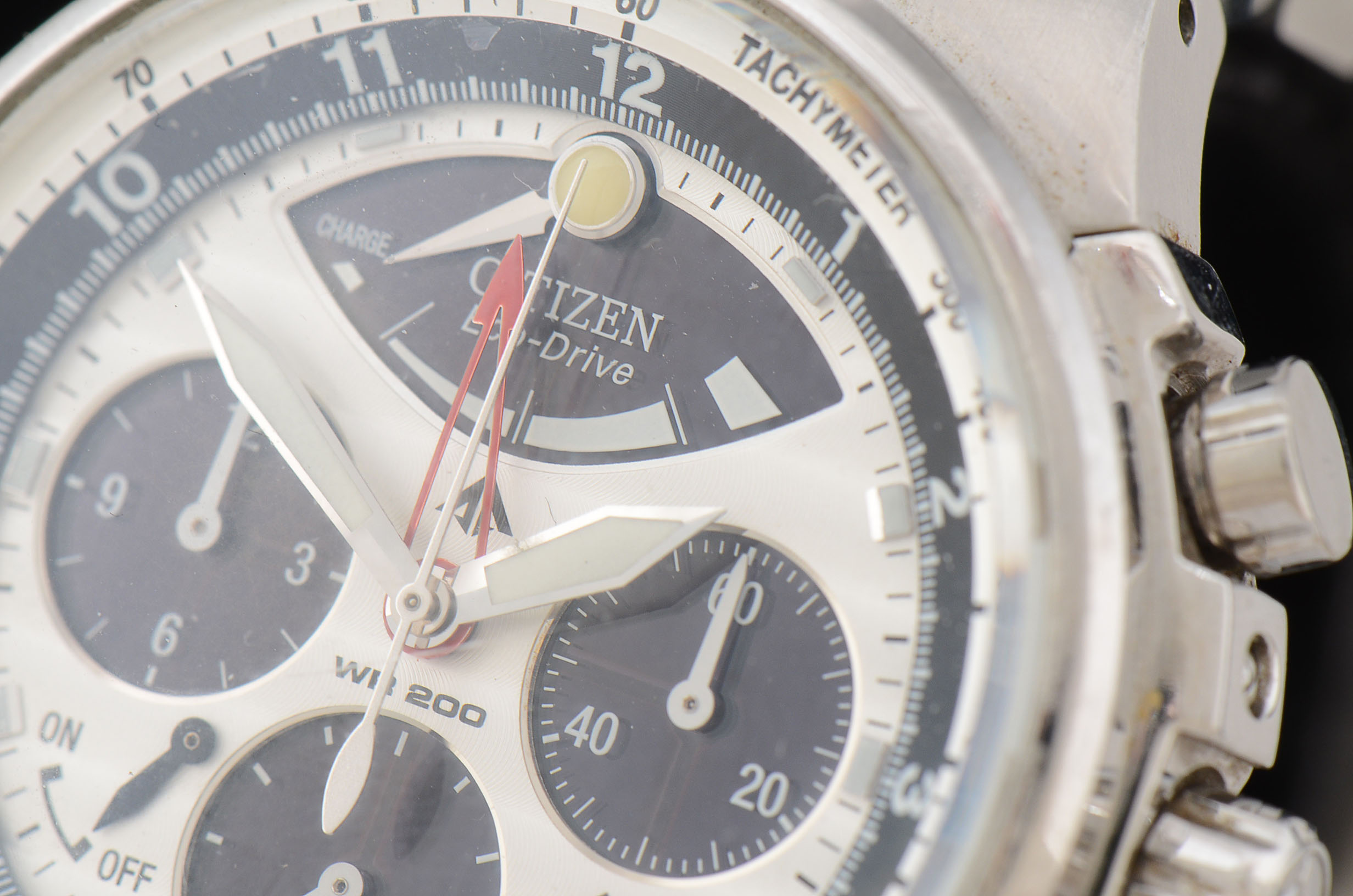 Men's Citizen Chronograph Eco Drive WR200