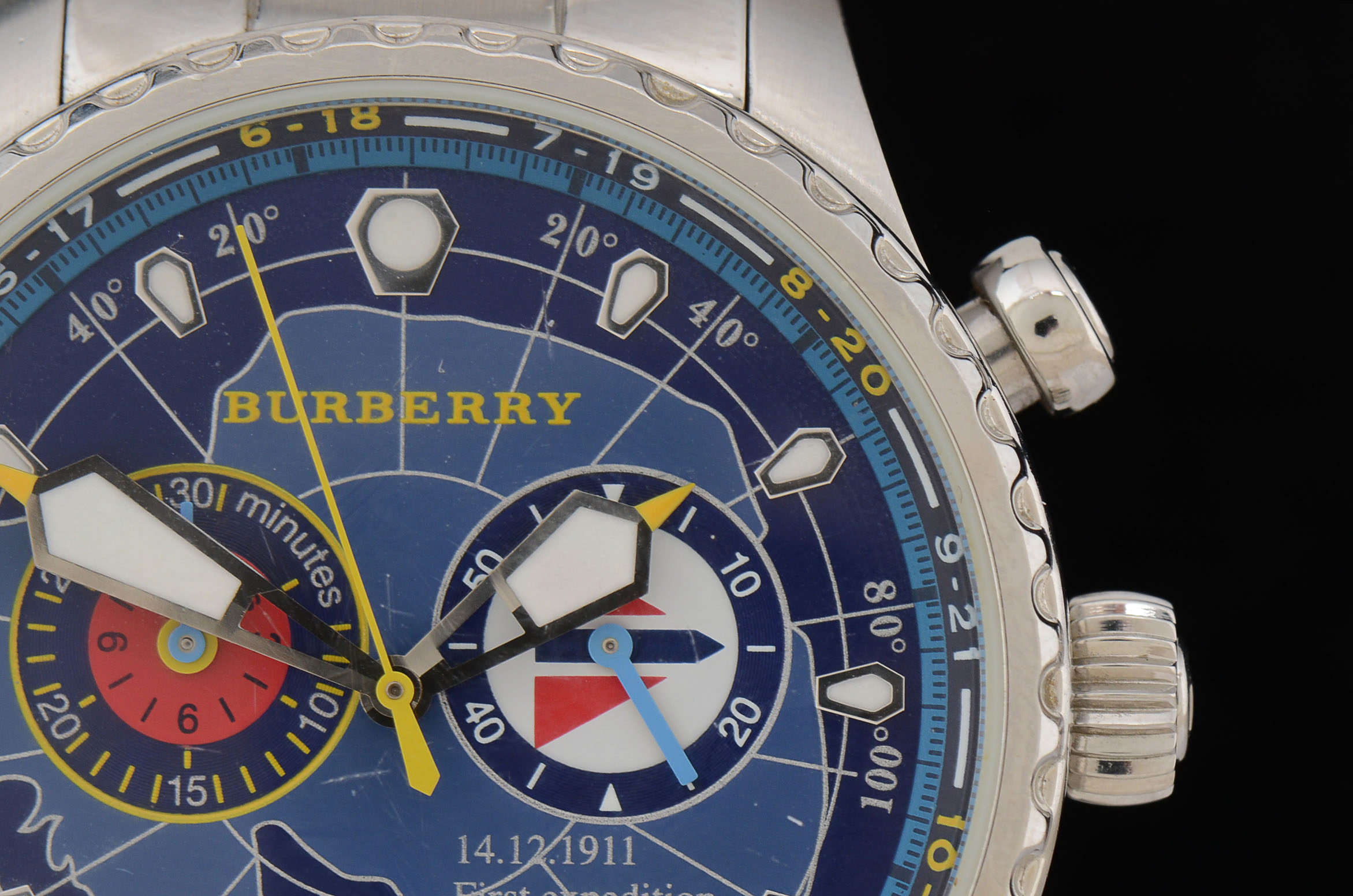 Burberry Antarctica Expedition Chronograph Stainless Steel Watch