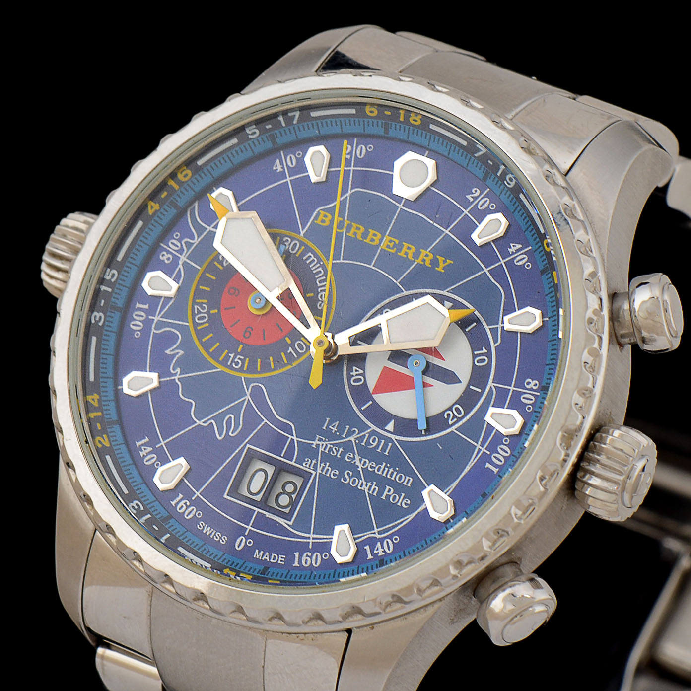 Burberry Antarctica Expedition Chronograph Stainless Steel Watch