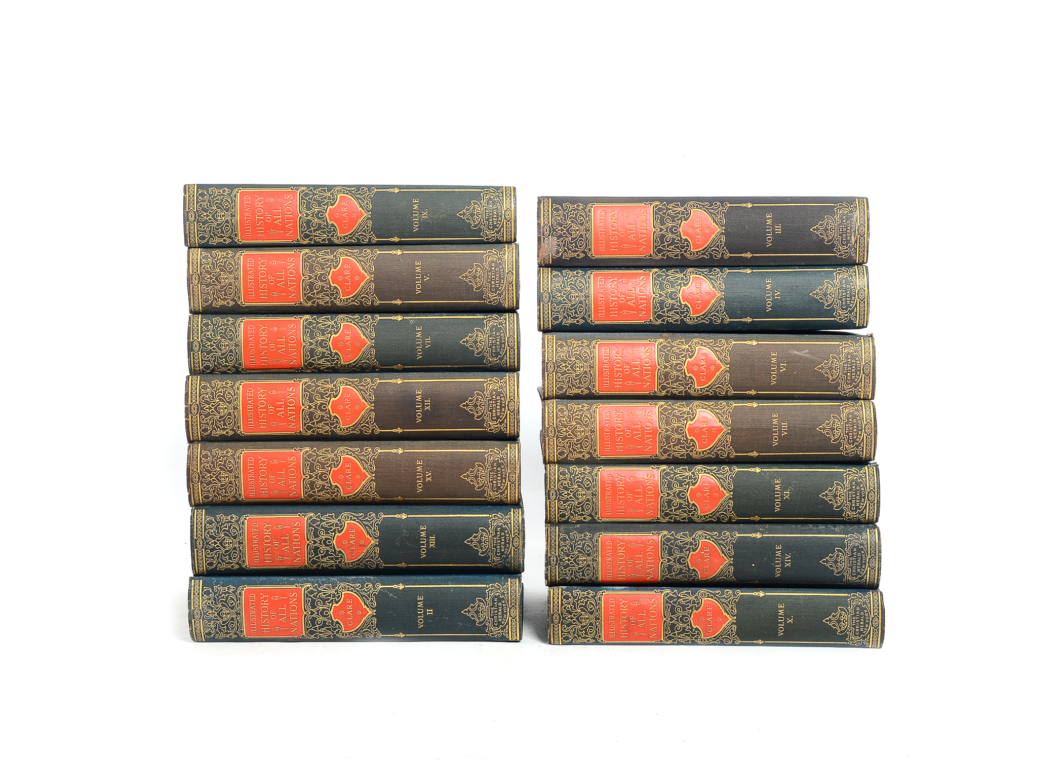 1909 "The Illustrated History of All Nations" 15-Volume Set