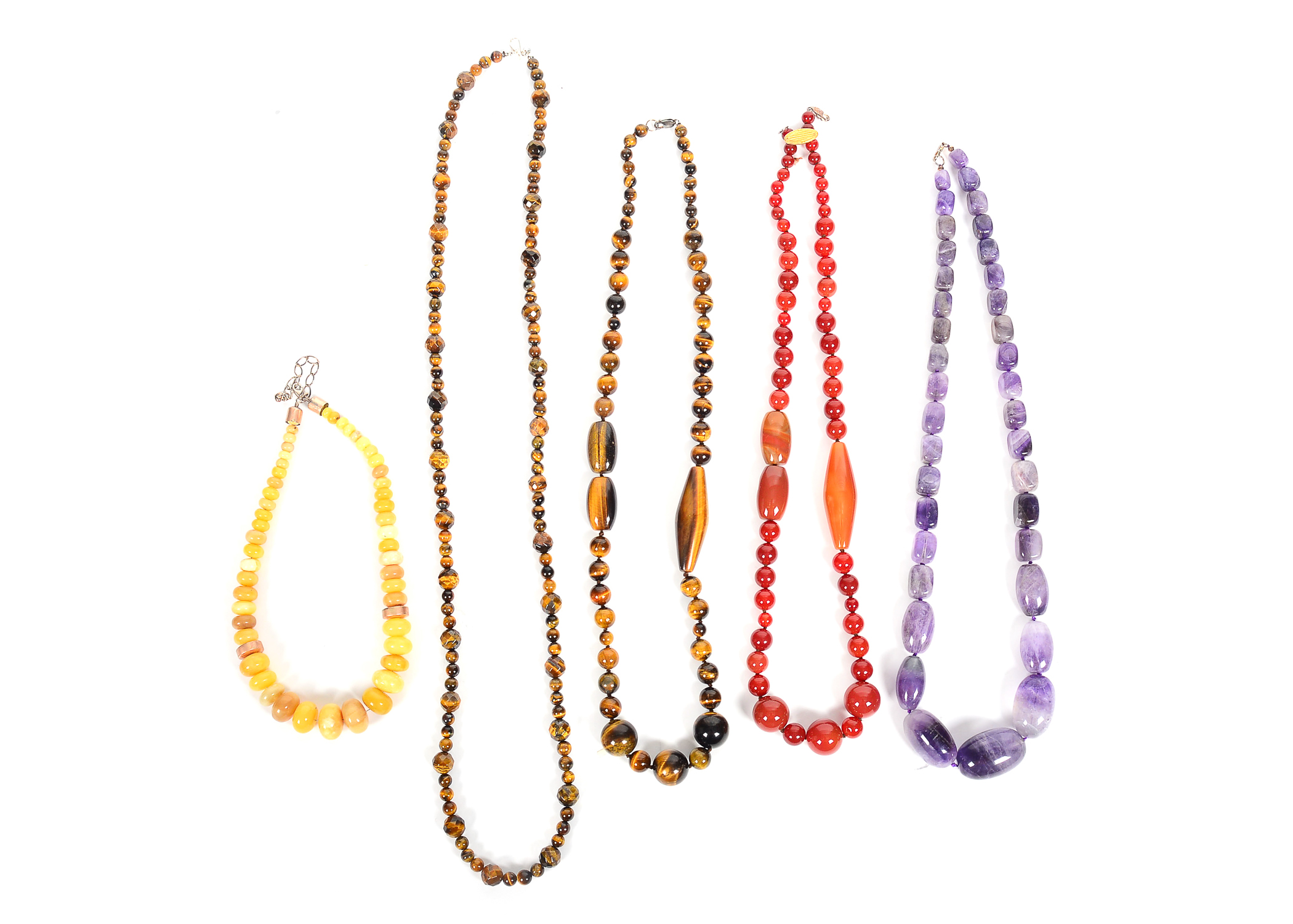 Collection of Stone Costume Necklaces