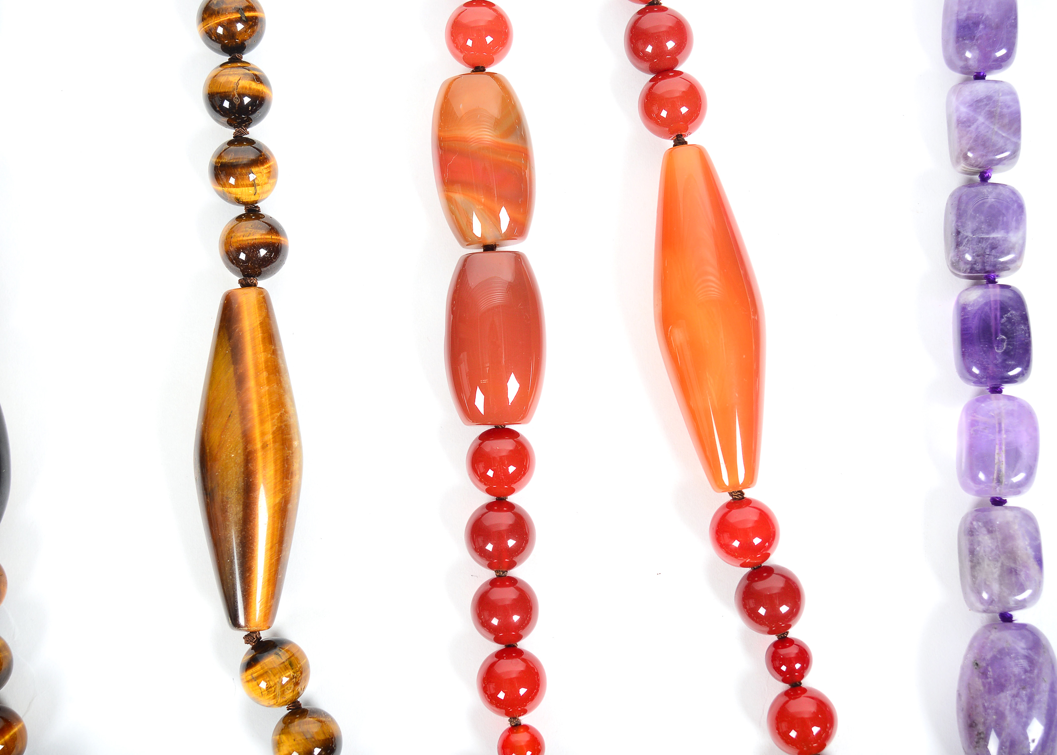 Collection of Stone Costume Necklaces