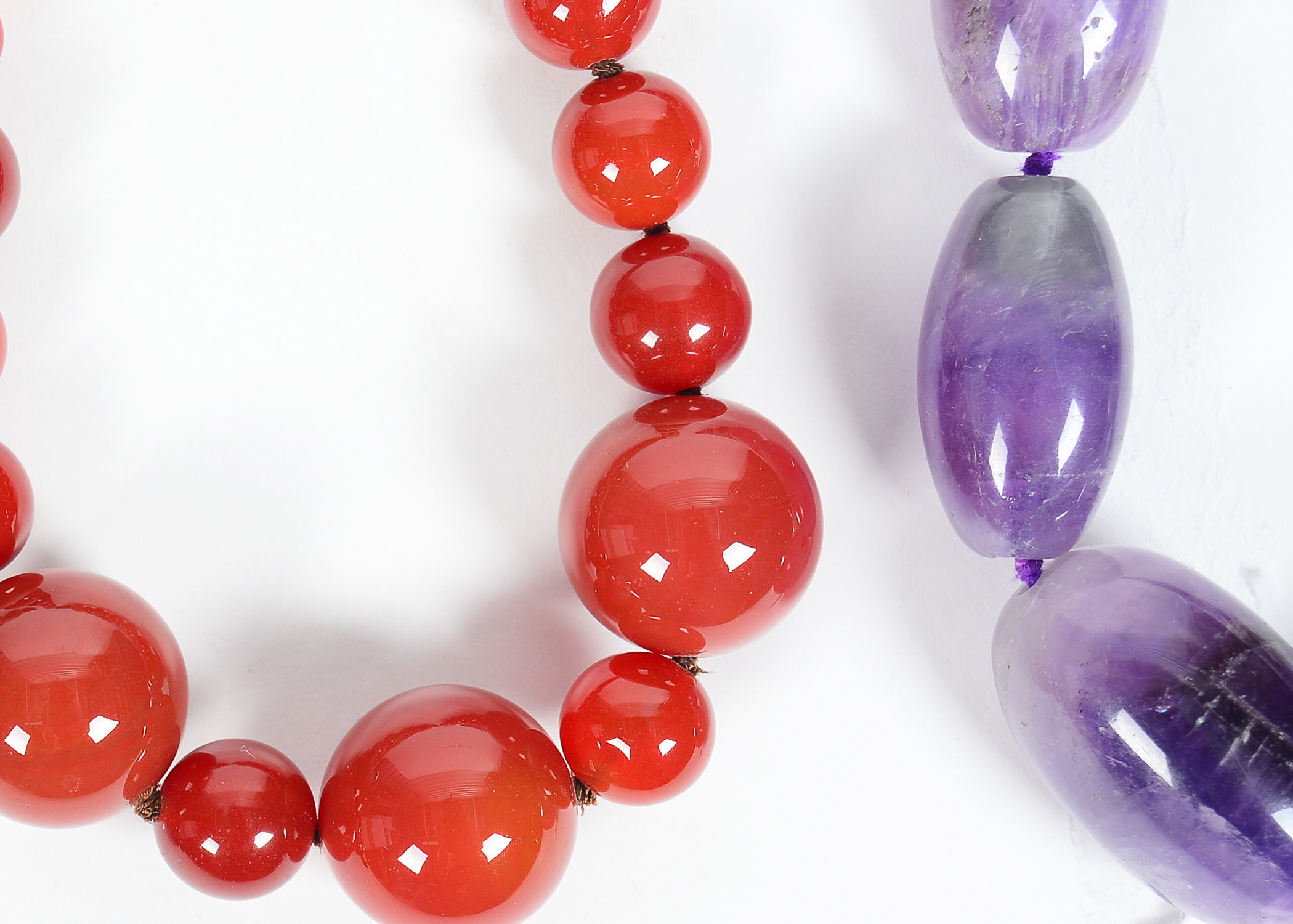 Collection of Stone Costume Necklaces