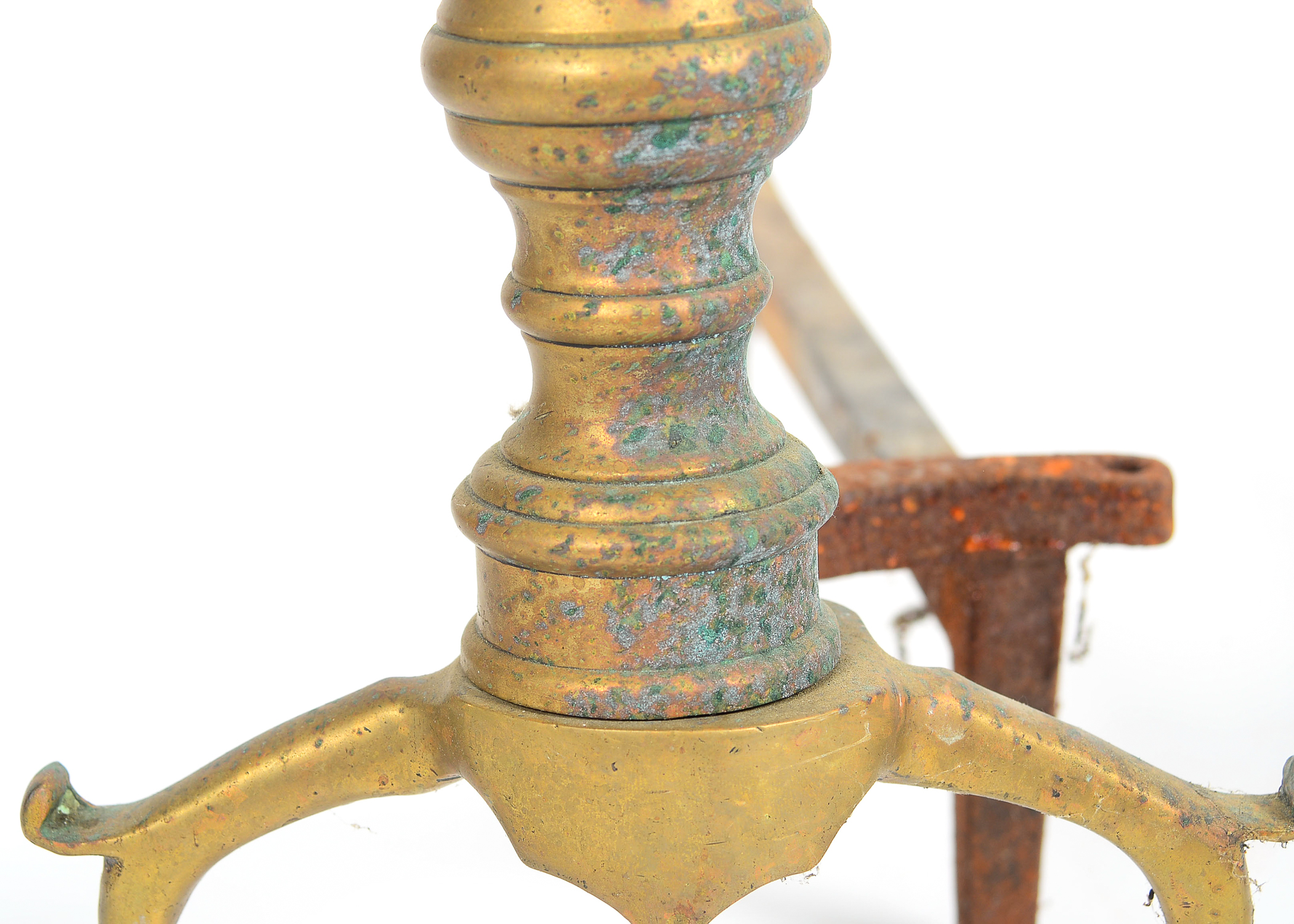 Pair of Brass Andirons