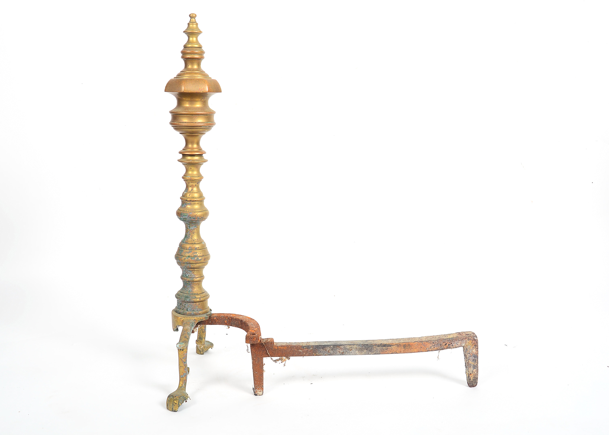 Pair of Brass Andirons