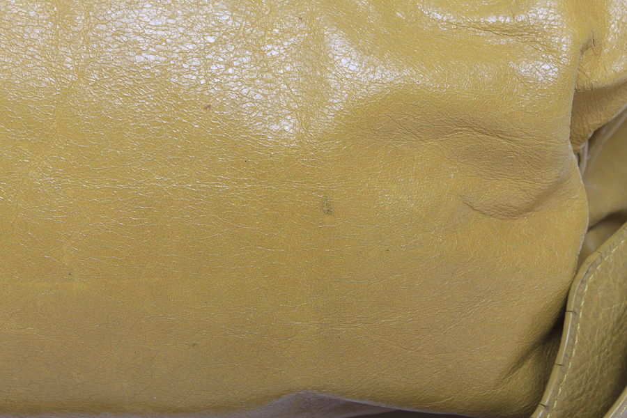 Balenciaga Twiggy Yellow Leather Handbag