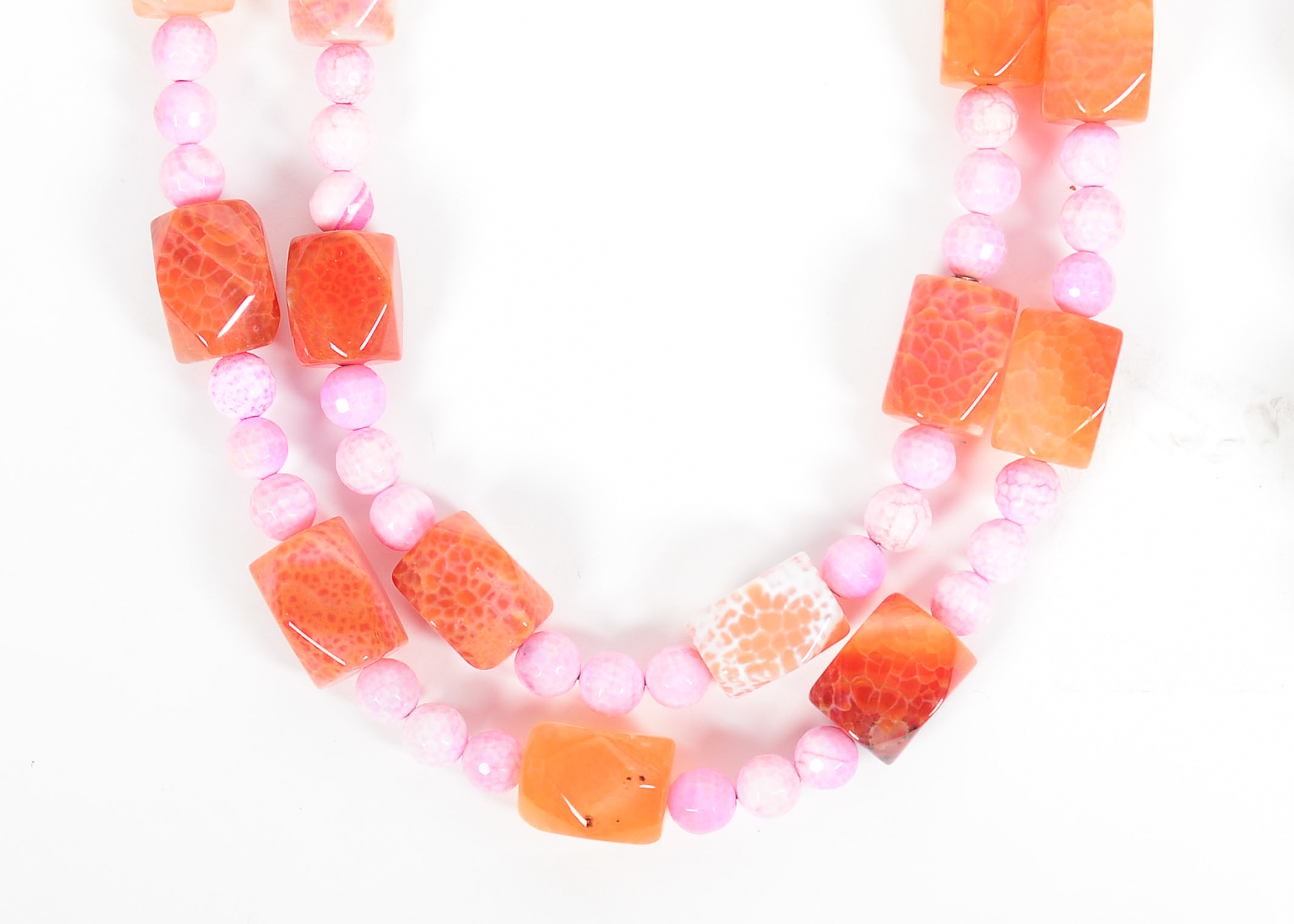 Collection of Three Stone Costume Necklaces