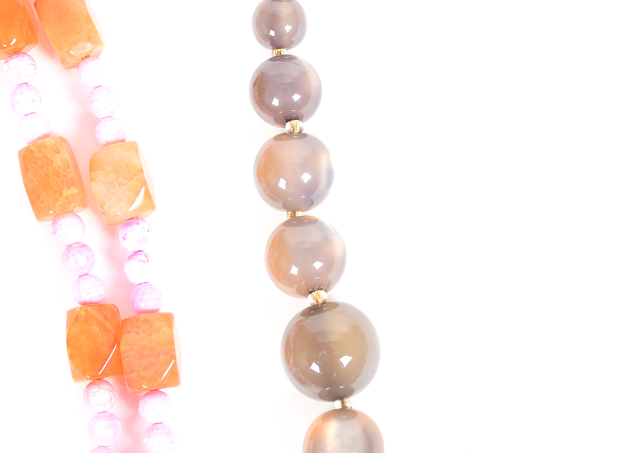 Collection of Three Stone Costume Necklaces