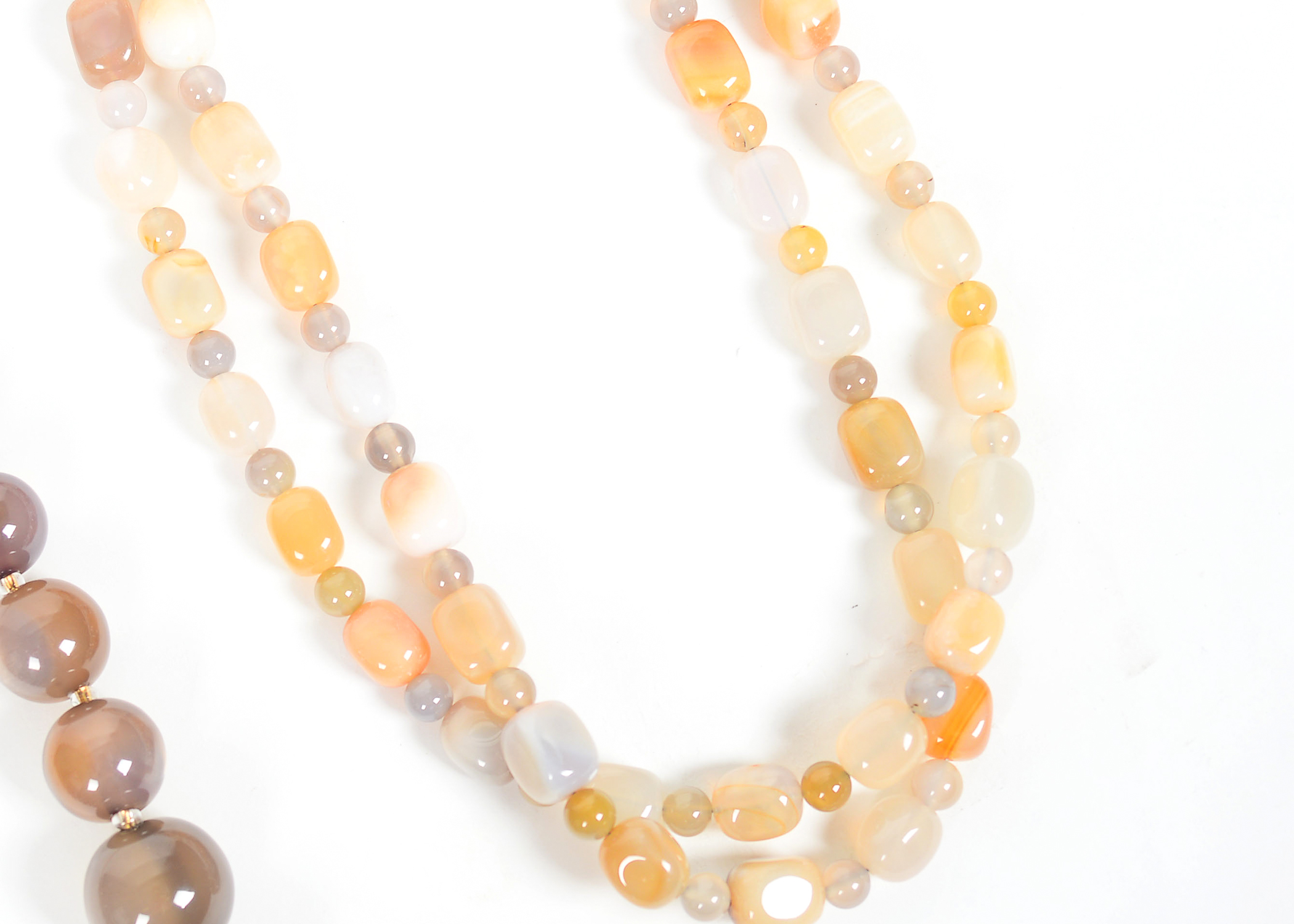 Collection of Three Stone Costume Necklaces