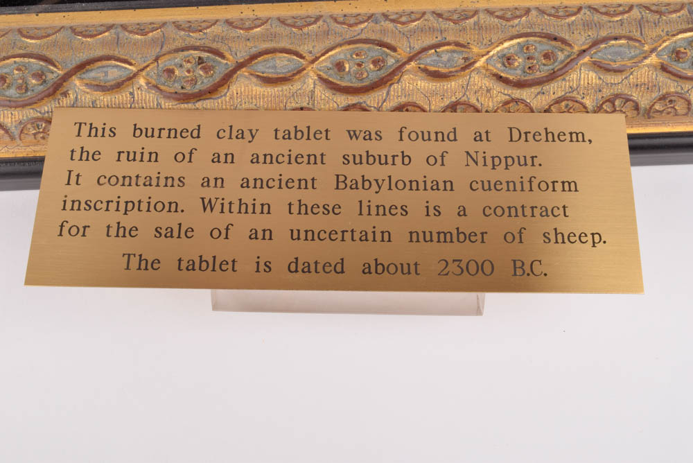 Ancient Sumerian Cuneiform Tablet