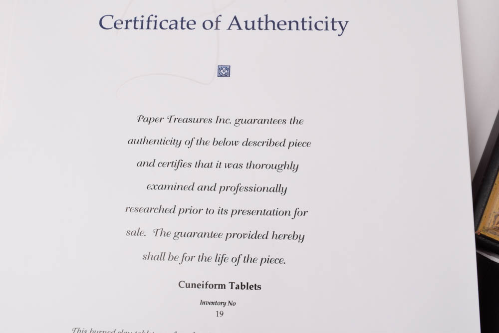 Ancient Sumerian Cuneiform Tablet