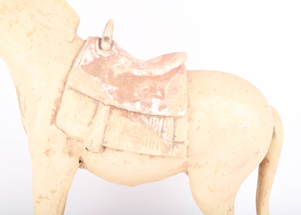 c.1850 Chinese Ceramic Horse Sculpture